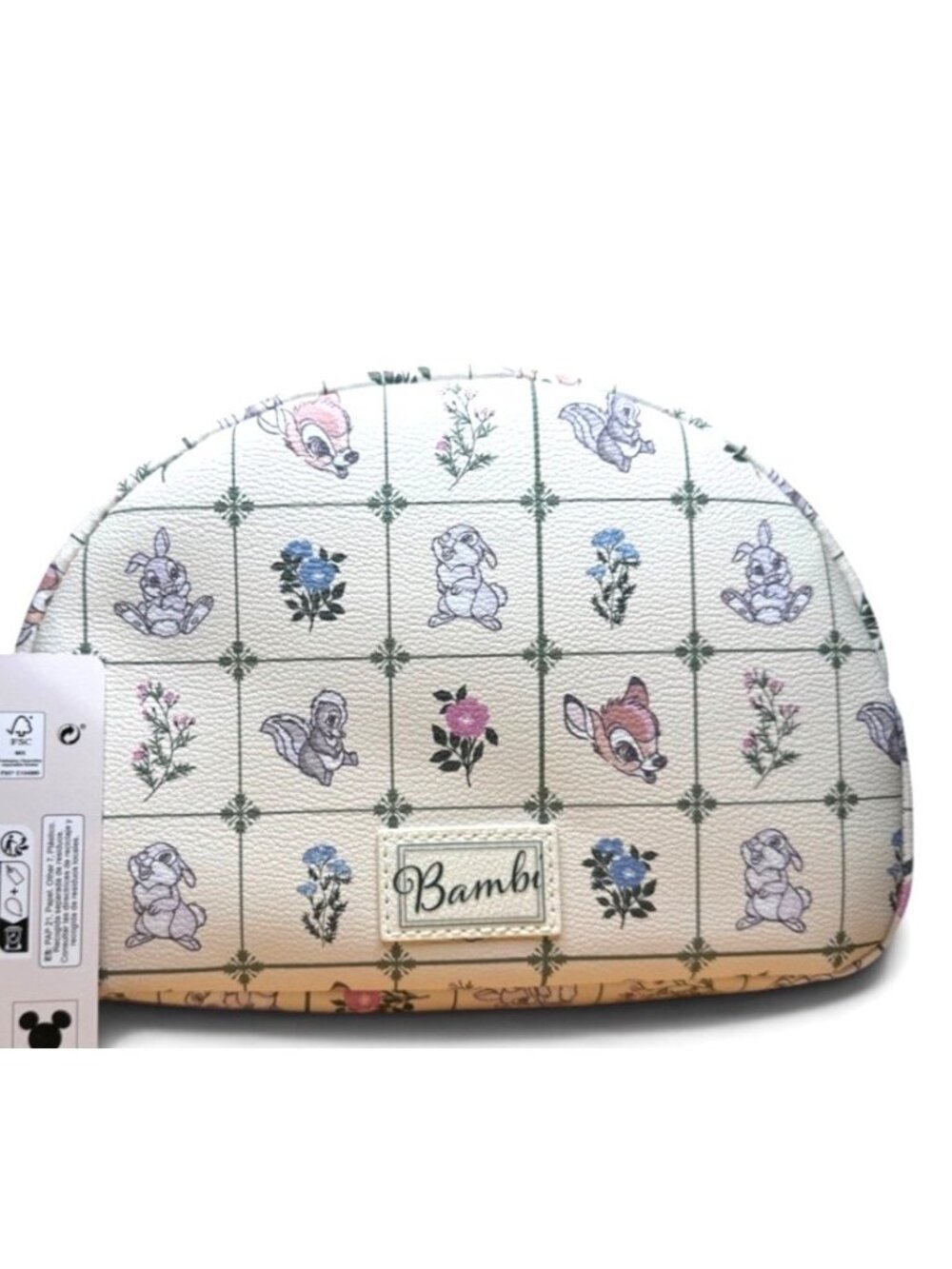 Disney Bambi And Thumper AOP Cosmetic Case Makeup Bag Travel Primark NWT